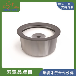 Pet Stainless Steel Floating Water Bowl, Non-Wet Mouth Floating Water Fountain, Large Capacity Cat and Dog Splash-Proof Water Fountain