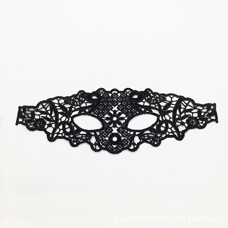 Carnaval negro amorfo rendimiento de encaje disfraz de máscara media cara Halloween bar espectáculo eyewear mayorista TK