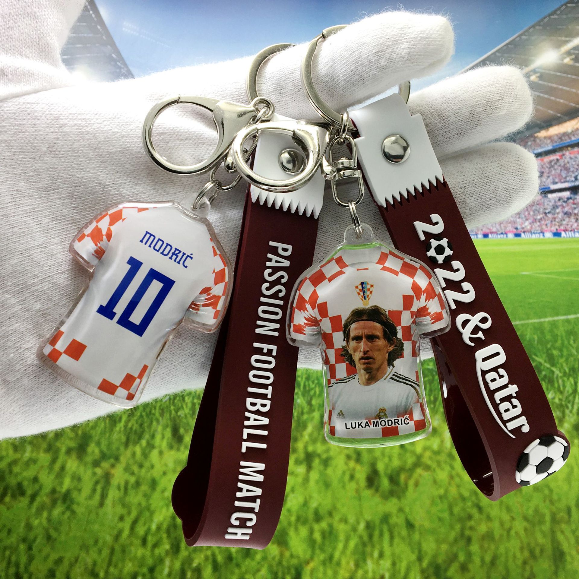 克罗地亚队（新款球衣）10#-莫德里奇+软胶手带