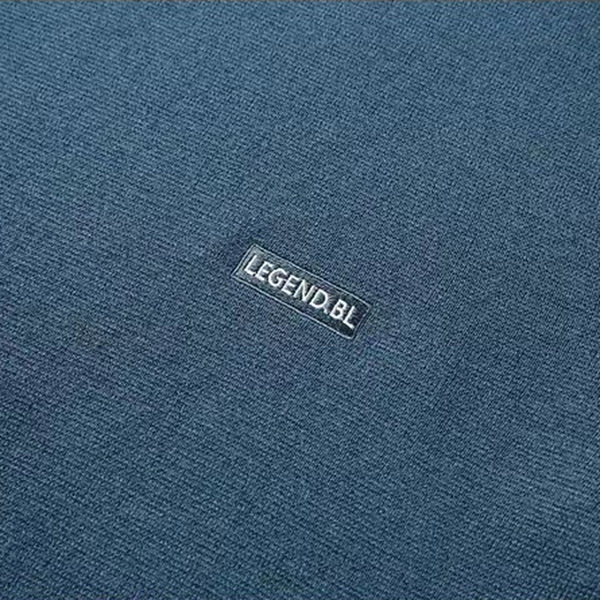 Girocollo a maniche lunghe lavorato a maglia da uomo in lana autunnale semi-dolcevita maglione caldo e spesso camicia base tinta unita_voghion.com