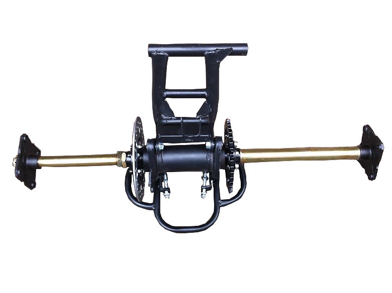 Modified DIY Four-Wheel Go-Kart Parts Gy6 Big Bull Dinosaur Atv Rear Axle with Brake Assembly