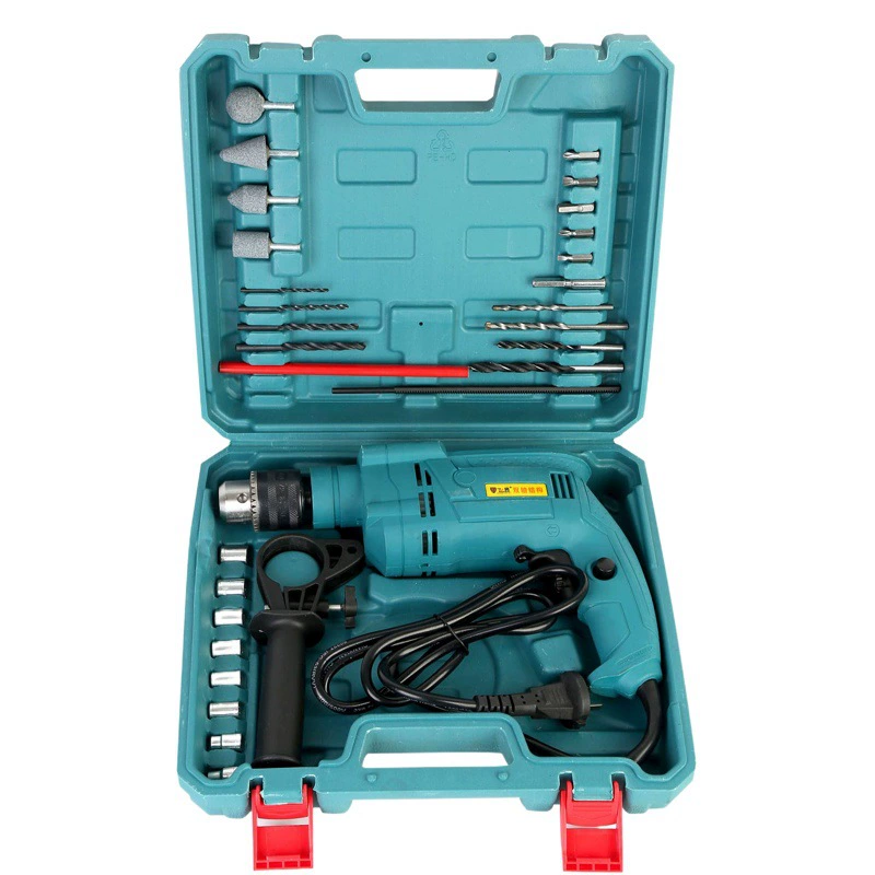 Оптовая творческая стойло с двойным подшипником Ударная дрель многофункциональная ручная дрель ручной пистолет дрель Электроинструмент костюм
