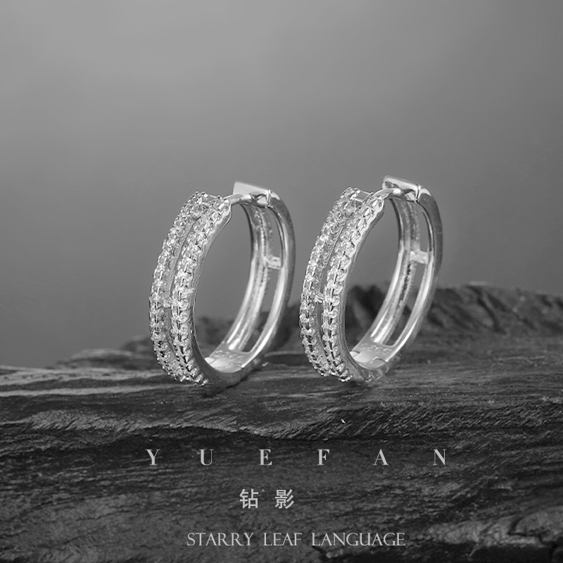 실버에 지르콘 - 화이트 골드