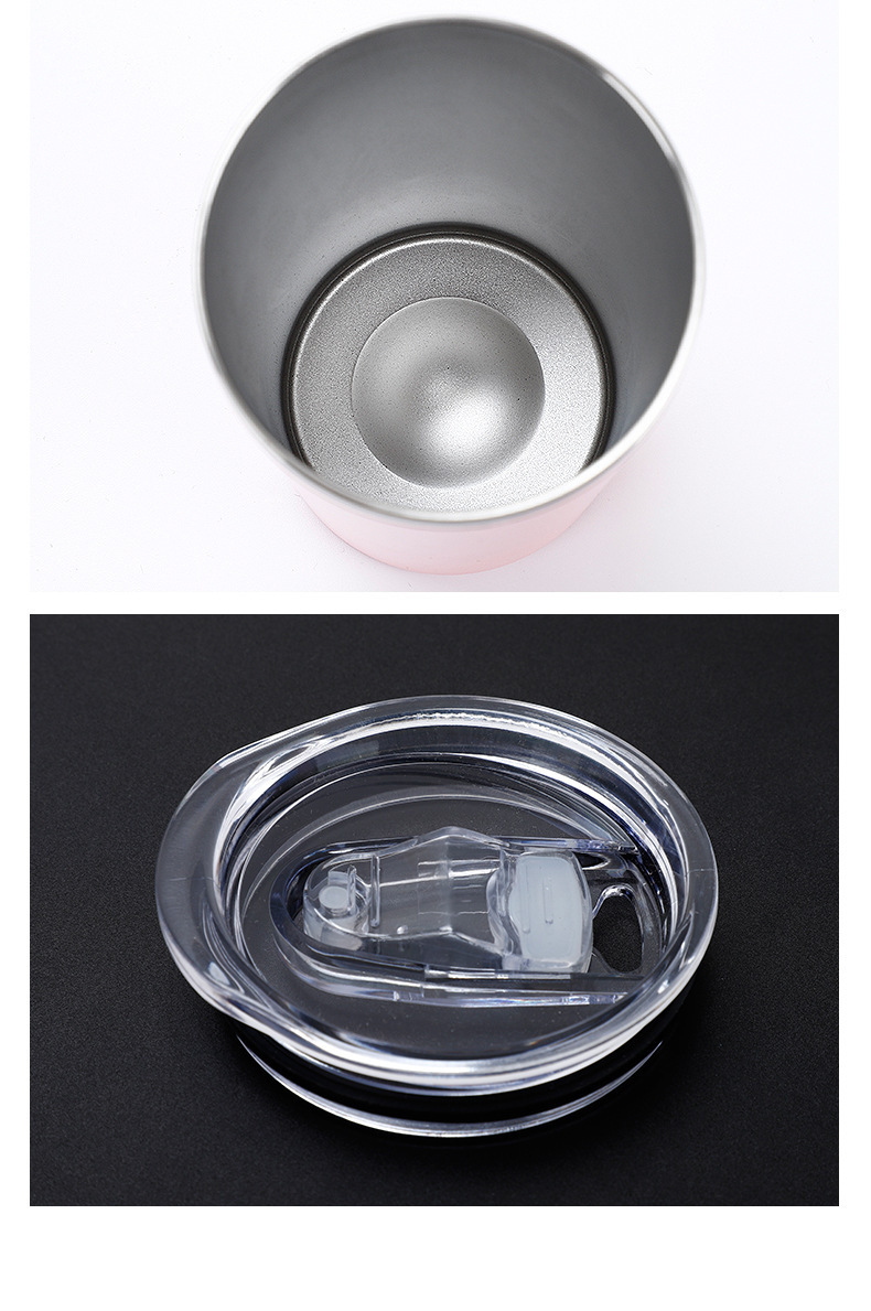 带吸管不锈钢保温杯