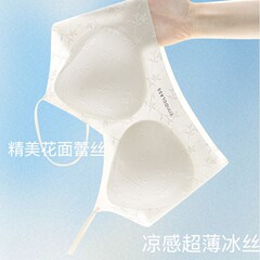 夏の超薄涼感レース無痕下着女性無鋼輪快適通気u型美背ベストブラジャー女性