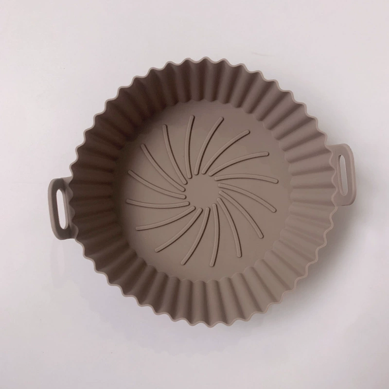 Air fried cooker silicone baking dish cake baking sheet round thermal pad frying cooker silicone fried pot cross -border
