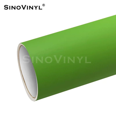 Automotive Film: Sticker Frosted Black Full Car Paint - 152-28m-matt-apple-green