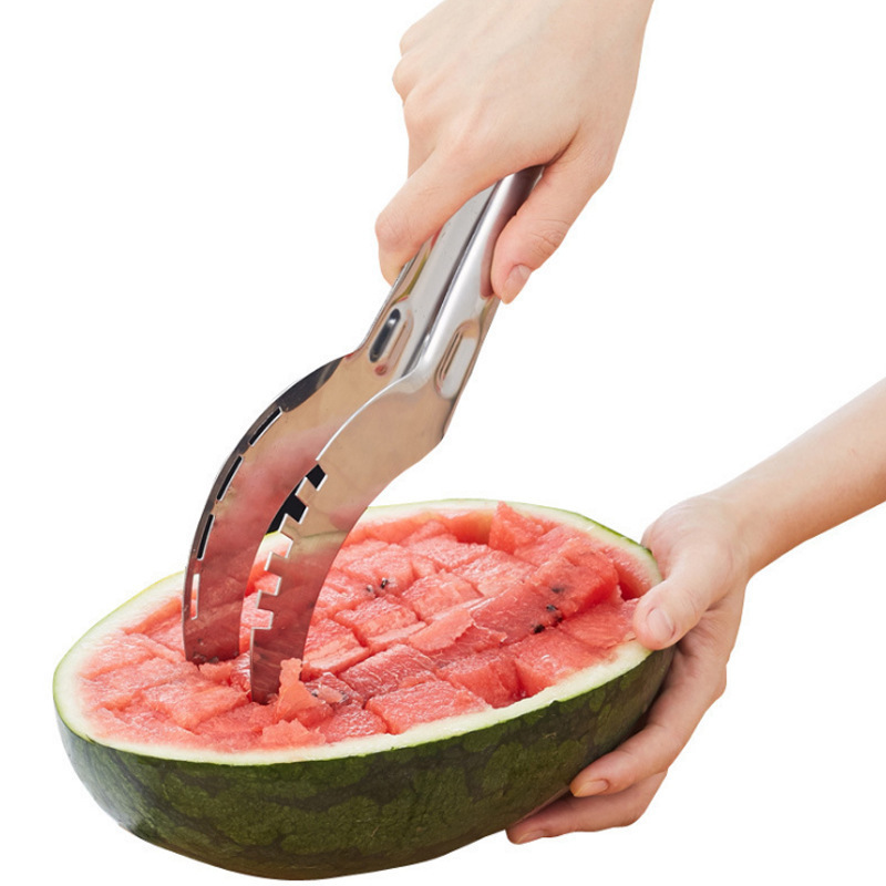 Cortador de sandía de acero inoxidable espesado cortador de sandía melón cortador de carne cortador de frutas divisor