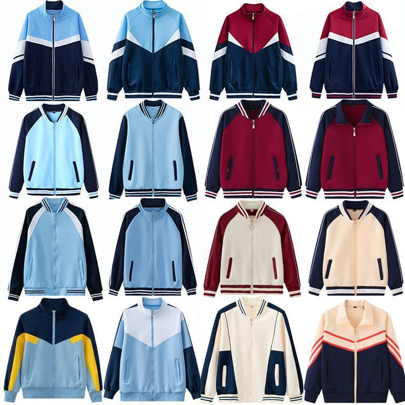 Middle School Student Uniform Group Suit Spring and Autum Junior High School Junior High School Student High School Opening Ceremony Trendyy Sports Class Uniform Jacket