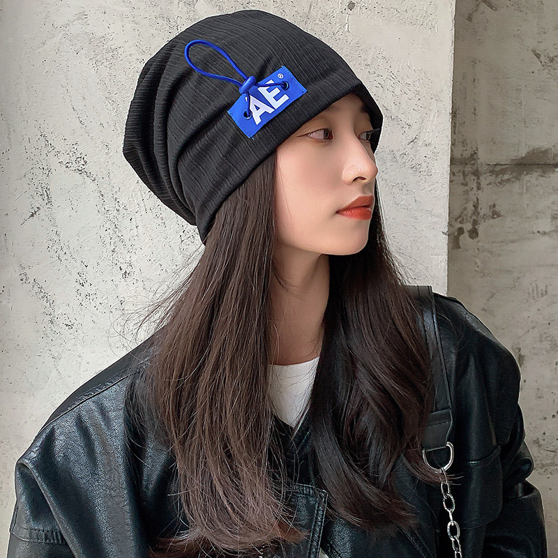 Heap Hat Women's Winter New Internet Popular Ins Japanese Style All-Match Thin Spring and Autumn Trendy Cool Baotou Cold Hat Wool Knitted Hat