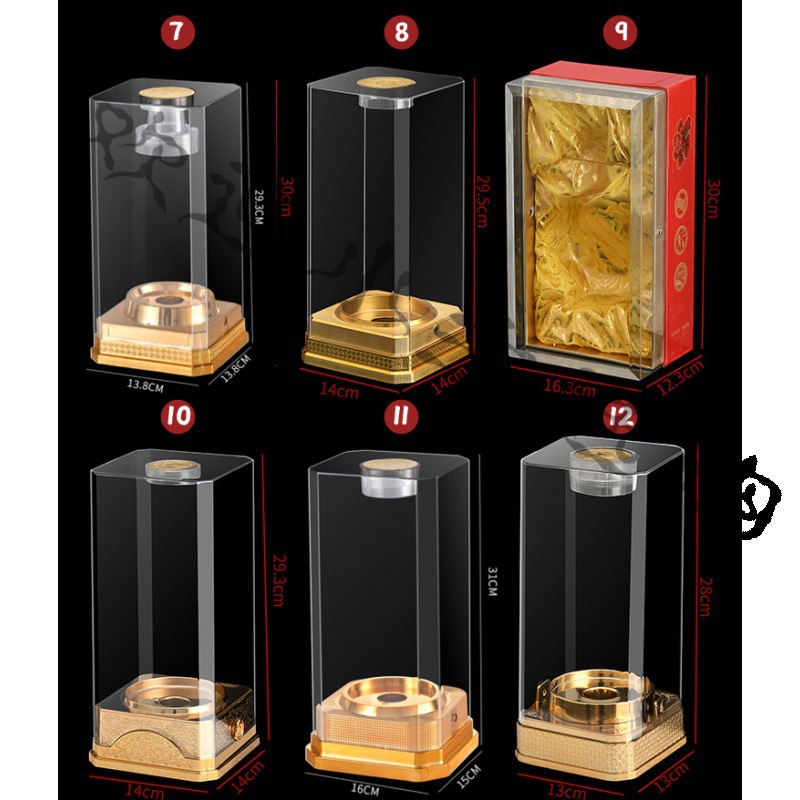 展示透明酒瓶酒盒烫金印字酒盒高档外包装酒盒塑料亚克力