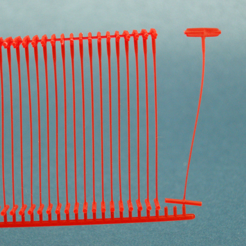 Color en forma de I pegamento aguja PP grueso pegamento aguja 5cm etiqueta pistola pin fijo Calcetines agua de lavado pegamento aguja bala