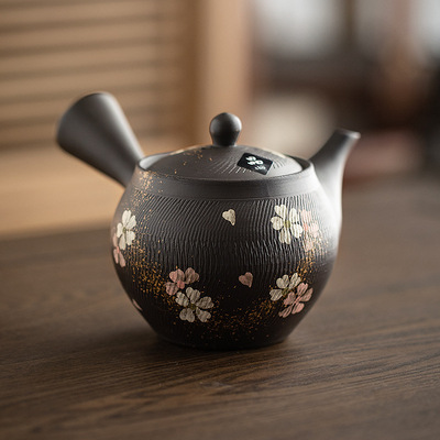 Japan Imported Hand drawn cherry blossoms Kungfu Online tea set Teapot Anti scald filter Tea Pot