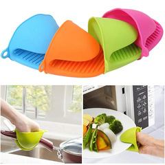 Microwave and Oven Insulated Glove Silicone Tongs, Thick-Handle Baking Tongs