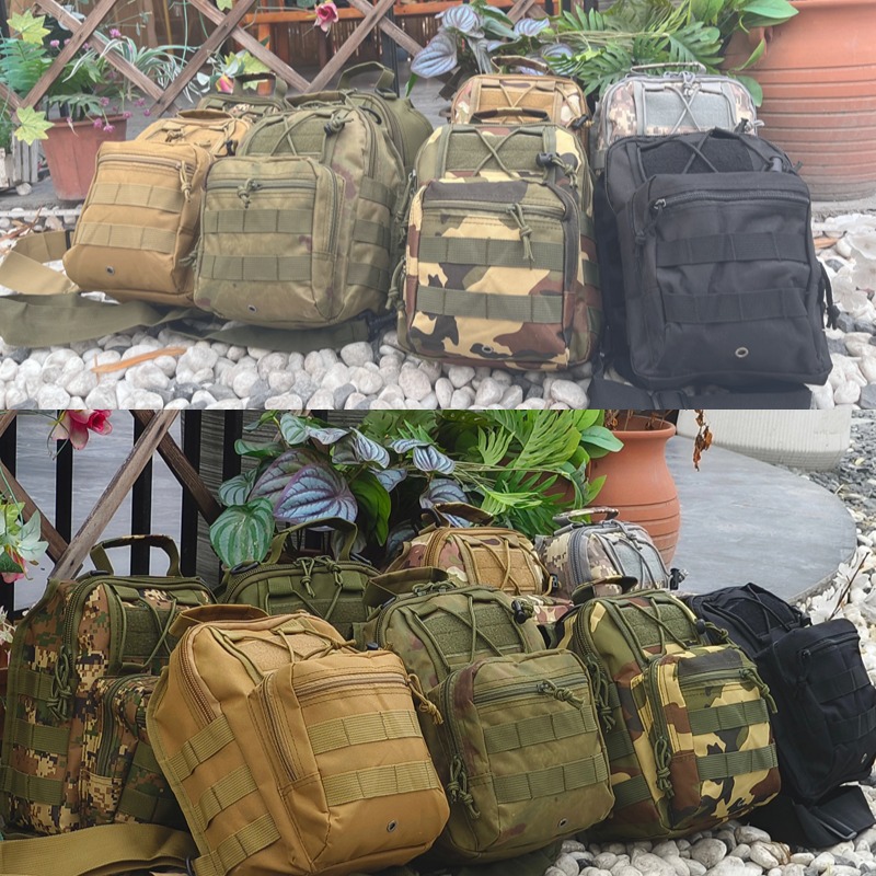 Bolsa Táctica Militar para Exteriores, Mini Bolsa de Pecho, Bandolera, para Ciclismo, Montañismo, Camuflaje, Pequeña, para Hombre, Venta al por Mayor
