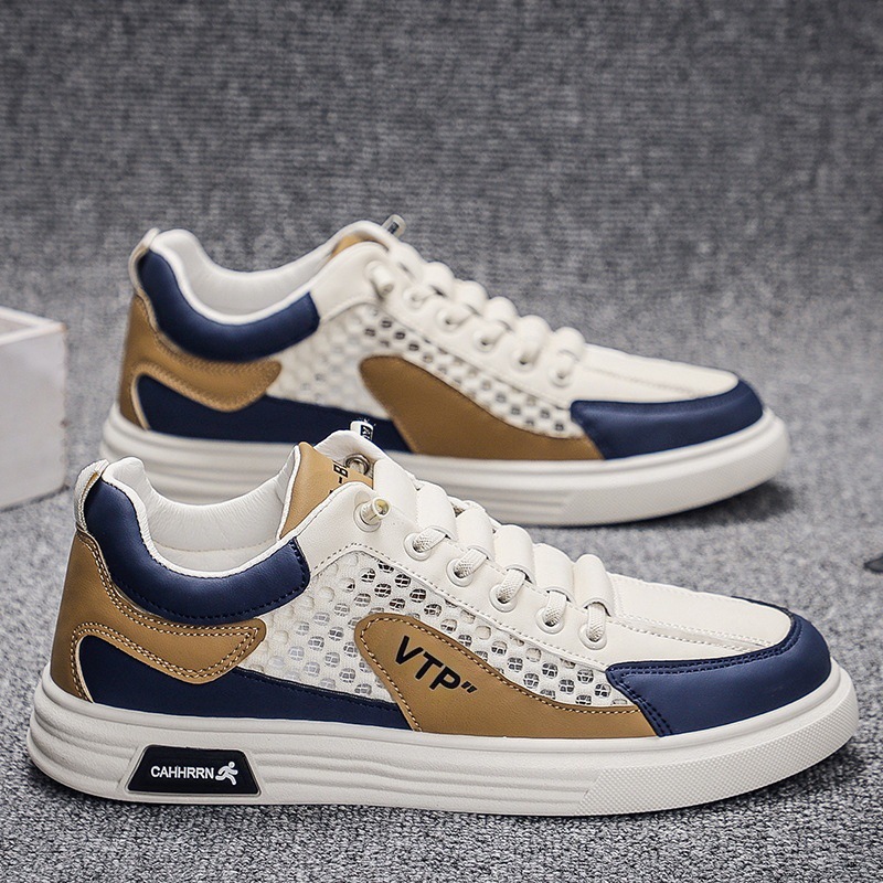 2025 verano transpirable malla todo-fósforo zapatos para hombres nueva tendencia estudiantes zapatos para hombres moda zapatos deportivos ligeros