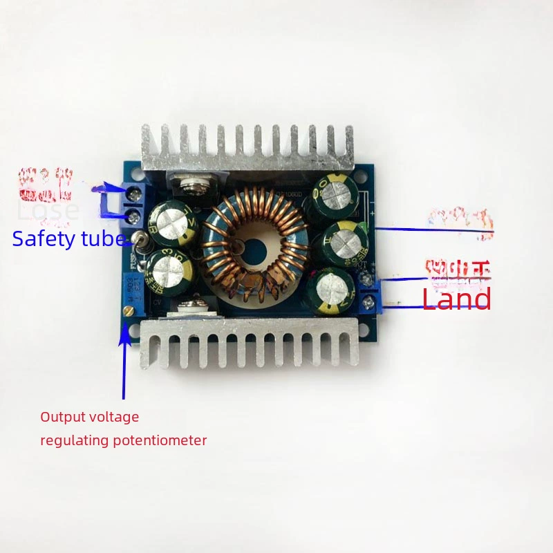 Adjustable DC‑DC Step‑Down Module, 4.5–40V to 1.3–35V, 10 A, Compact High‑Power