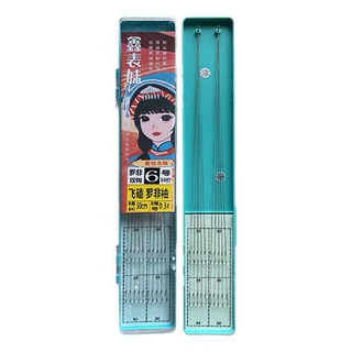 定制飞磕罗非袖子线双钩碳芯大力马防咬耐磨精绑黑坑竞技无刺鱼钩