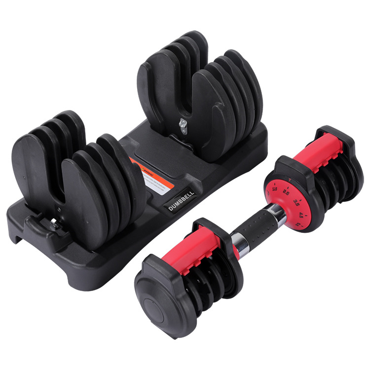 Grenzüberschreitendes 25BL-Griffsystem mit interner Verstellung, verstellbares Hantelset, 9 Stufen, 11,5 kg, schneller Gewichtswechsel