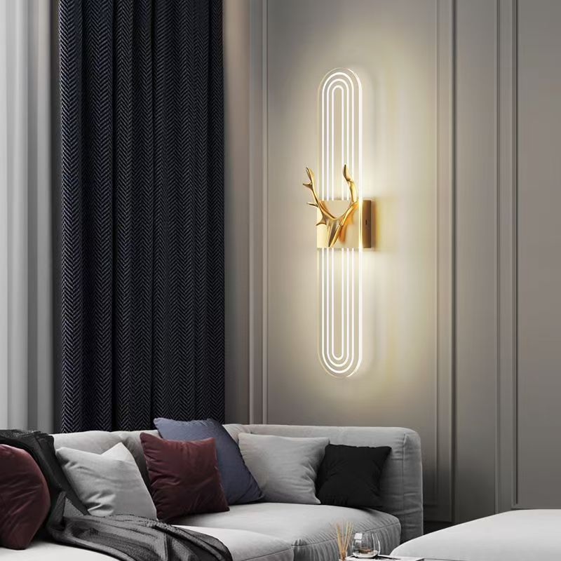 Lámpara de pared interior de estilo europeo simple dormitorio de hotel pasillo decoración lámparas de pared creativas lámparas Zhongshan lámparas