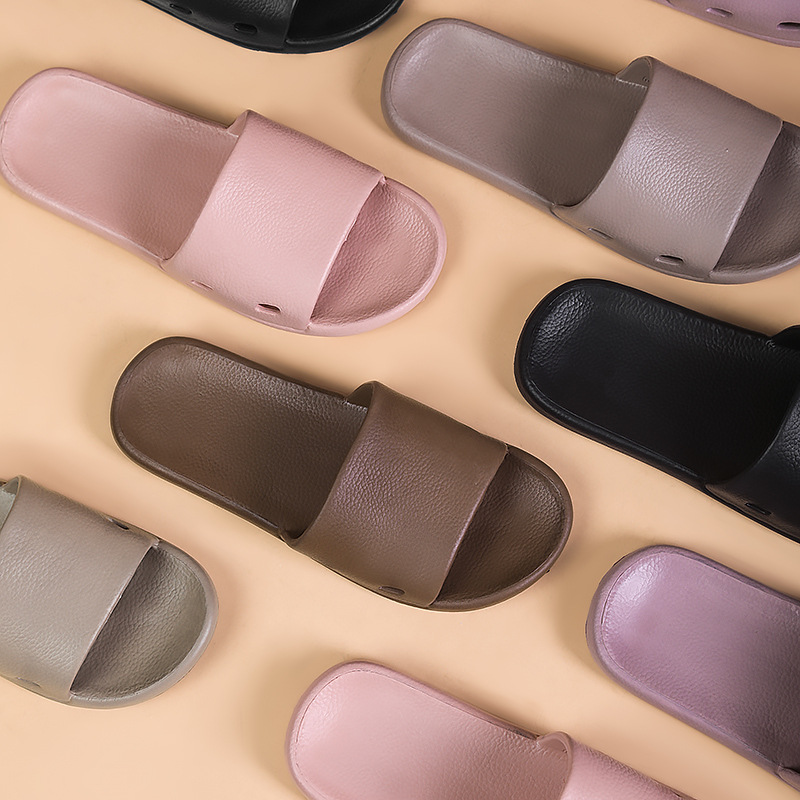 Pisar las pantuflas de mierda mujeres verano interior casa pareja baño plano baño antideslizante sandalias y pantuflas EVA para hombres