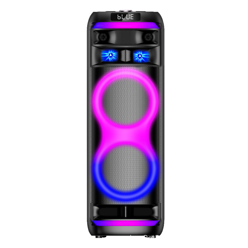 Cross-Border New Model Colorful Light-Up Bluetooth Speaker Portable Outdoor Bluetooth Speaker Karaoke Dj Party Speaker Cross-Border New Model Colorful Light-Up Bluetooth Speaker Portable Outdoor Bluetooth Speaker Karaoke Dj Party Speaker