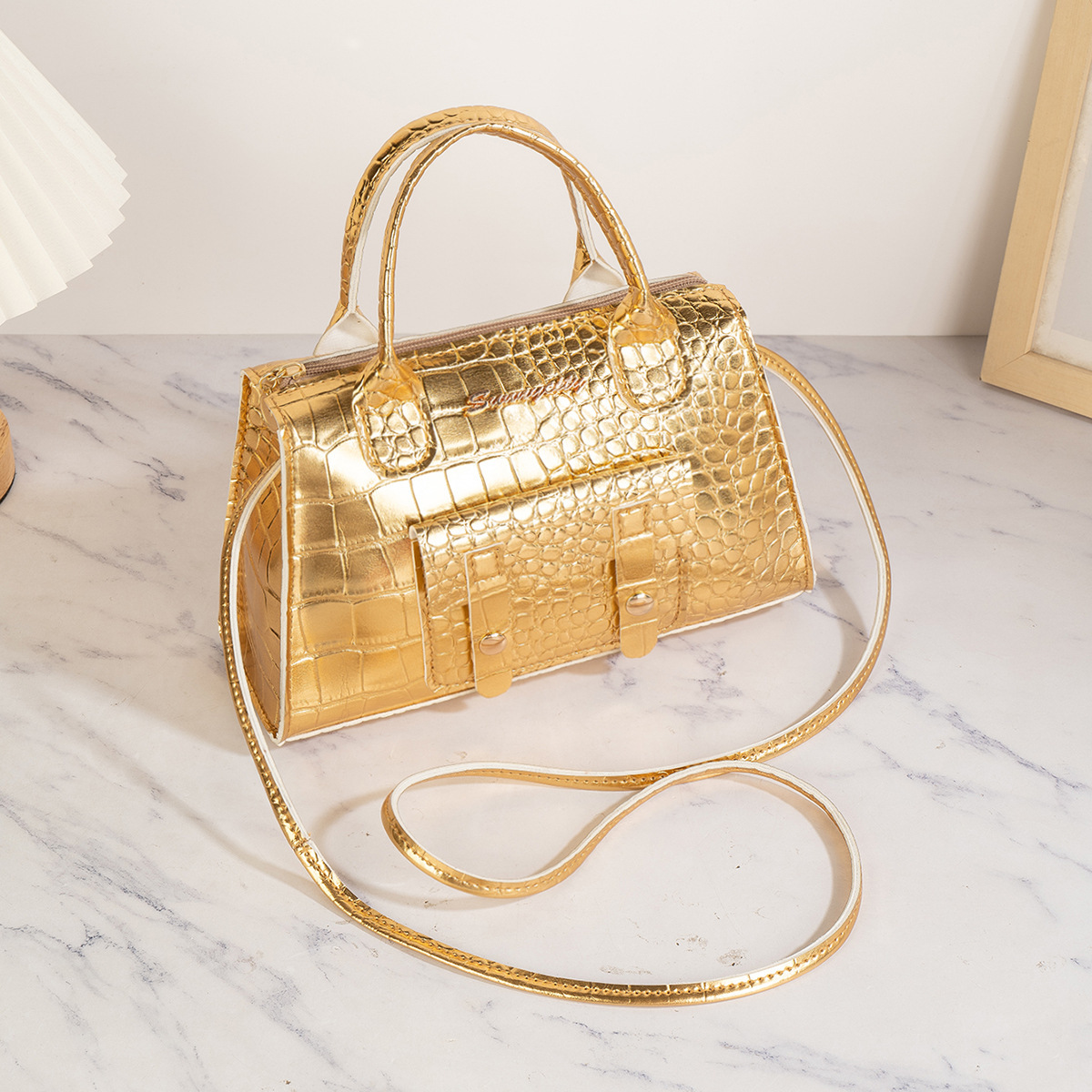 2024 nueva bolsa de mujer transfronteriza bolsa de cocodrilo bolsa de hombro bolsa de mujer bolsa de almacenamiento bolsa de teléfono móvil bolsa de mano bolsa de mujer bolsa al por mayor image 3