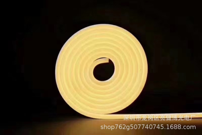 Juego de tiras de luces LED impermeables de silicona de bajo voltaje 12 V - Tira de luces de neón para iluminación decorativa empotrada en armarios