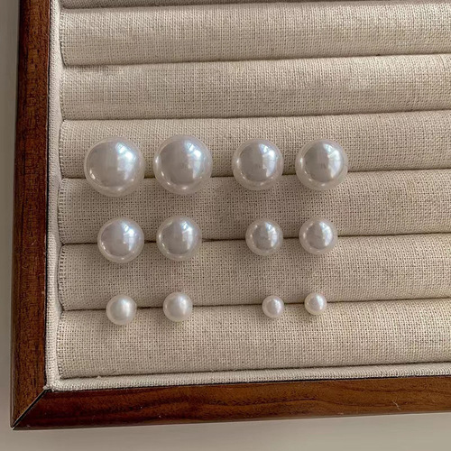 Ins-style Xiaohongshu similar niche Korean version 925 silver needle pearl earrings for women, temperament, high-end, simple earrings, wholesale