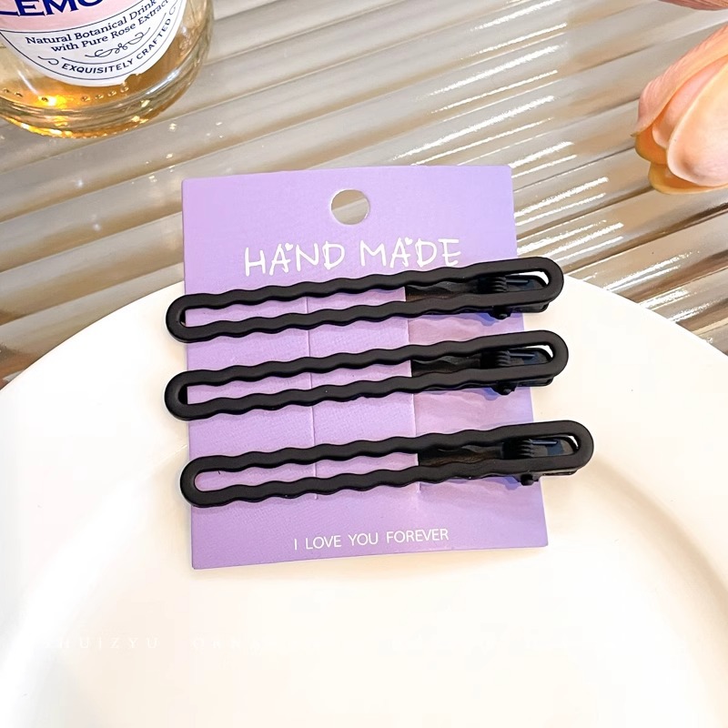 Clip de una palabra de color caramelo, clip para el cabello con flequillo, tocado femenino 2025 nuevo clip bb, horquilla lateral, clip lateral para el cabello roto, clip lateral