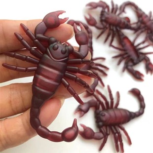 Halloween April Fool's Day Tricky Small Toys Decorative Accessories Plastic Fake Scorpion 7x 5.5cm Simulation Medium Scorpion