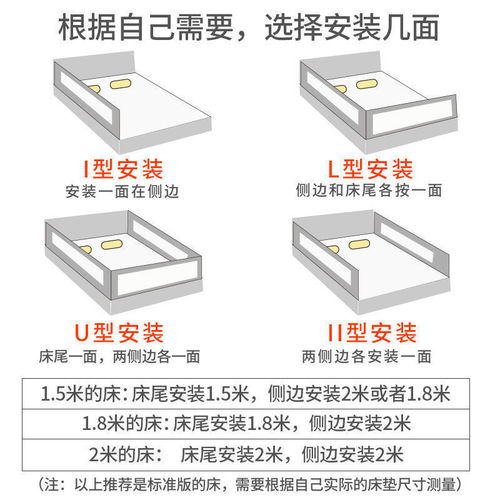 床上护栏护栏床围栏儿童家用宝宝防摔挡板床护栏床围挡一面三面