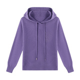 中老年女装2024新款毛衣时尚连帽全毛针织衫百搭妈妈装秋冬羊毛衫，女装针织衫/毛衣，妃慕昵服饰