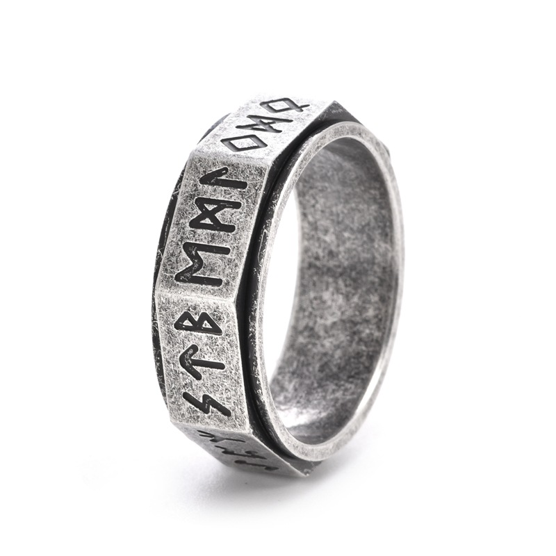 Casual, Party, Street Occasion Hip-Hop Geometric Symbol Stainless Steel Plating Men's Rings