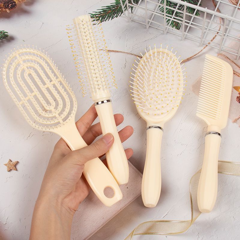 滑らかでふわふわのコーム、エアクッションコーム、カーリーヘアコーム、女性専用ロングヘアシリンダーコーム|undefined