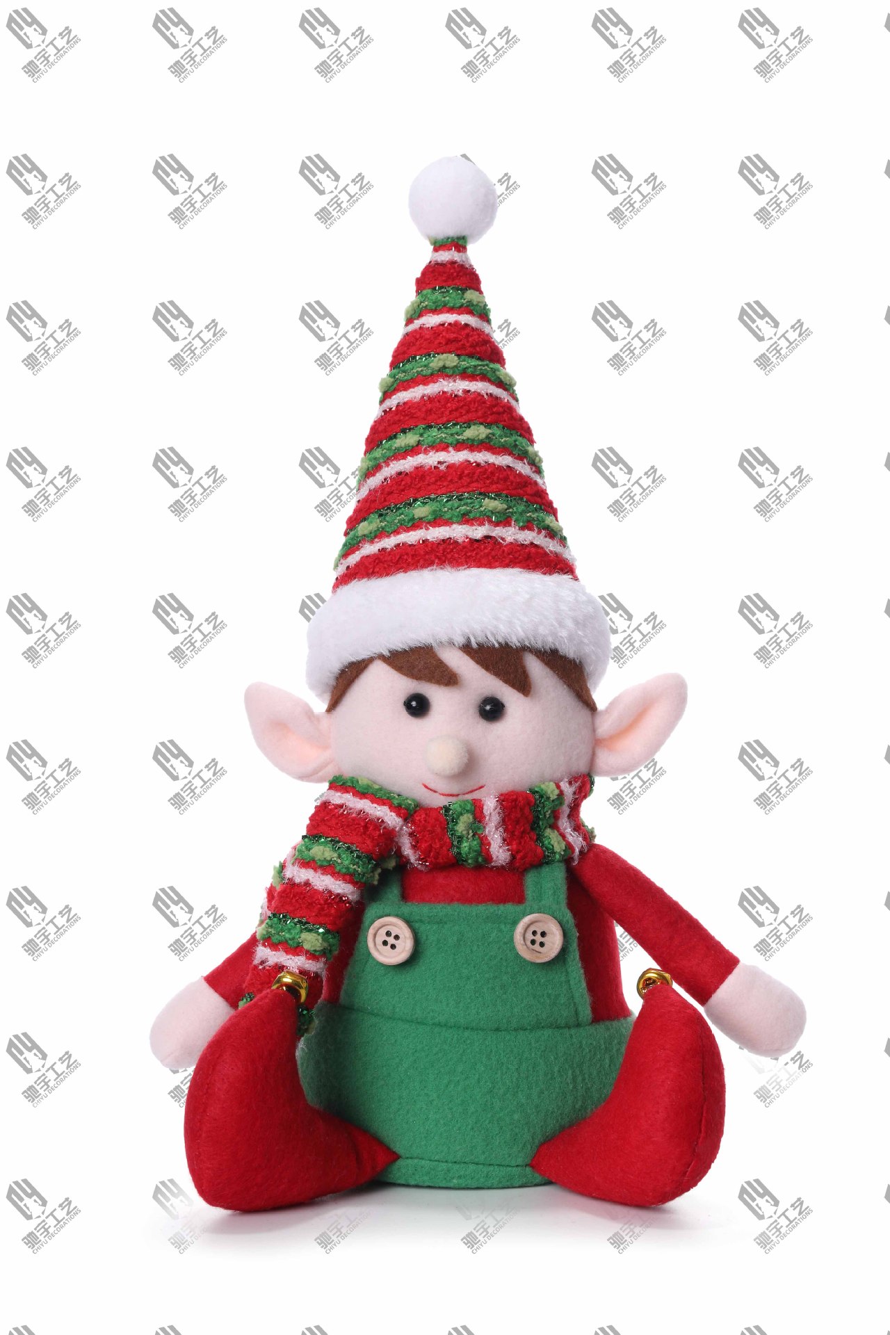 Navidad una variedad de tela roja y verde de piernas largas muñecas elfos retráctiles para hombres y mujeres muñecas elfos decoraciones de Navidad