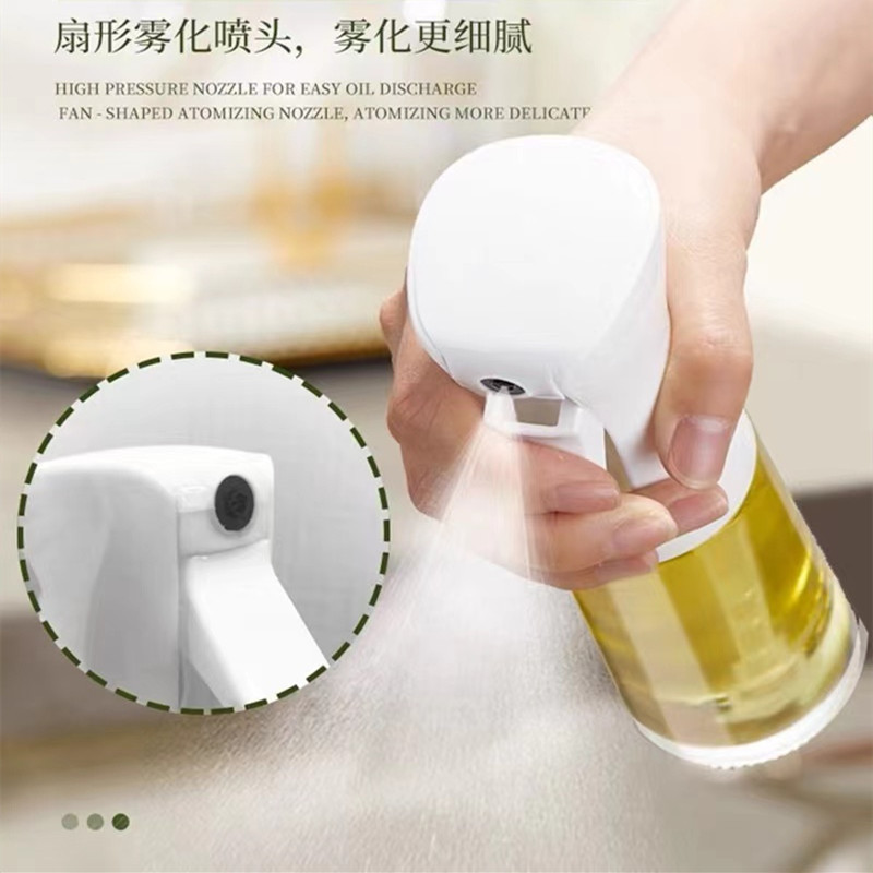 オイルポットガラス噴射瓶キッチン家庭用噴射ポット食品級オイルボトル噴霧霧化油をかけないスプレーポットのトランペット|undefined