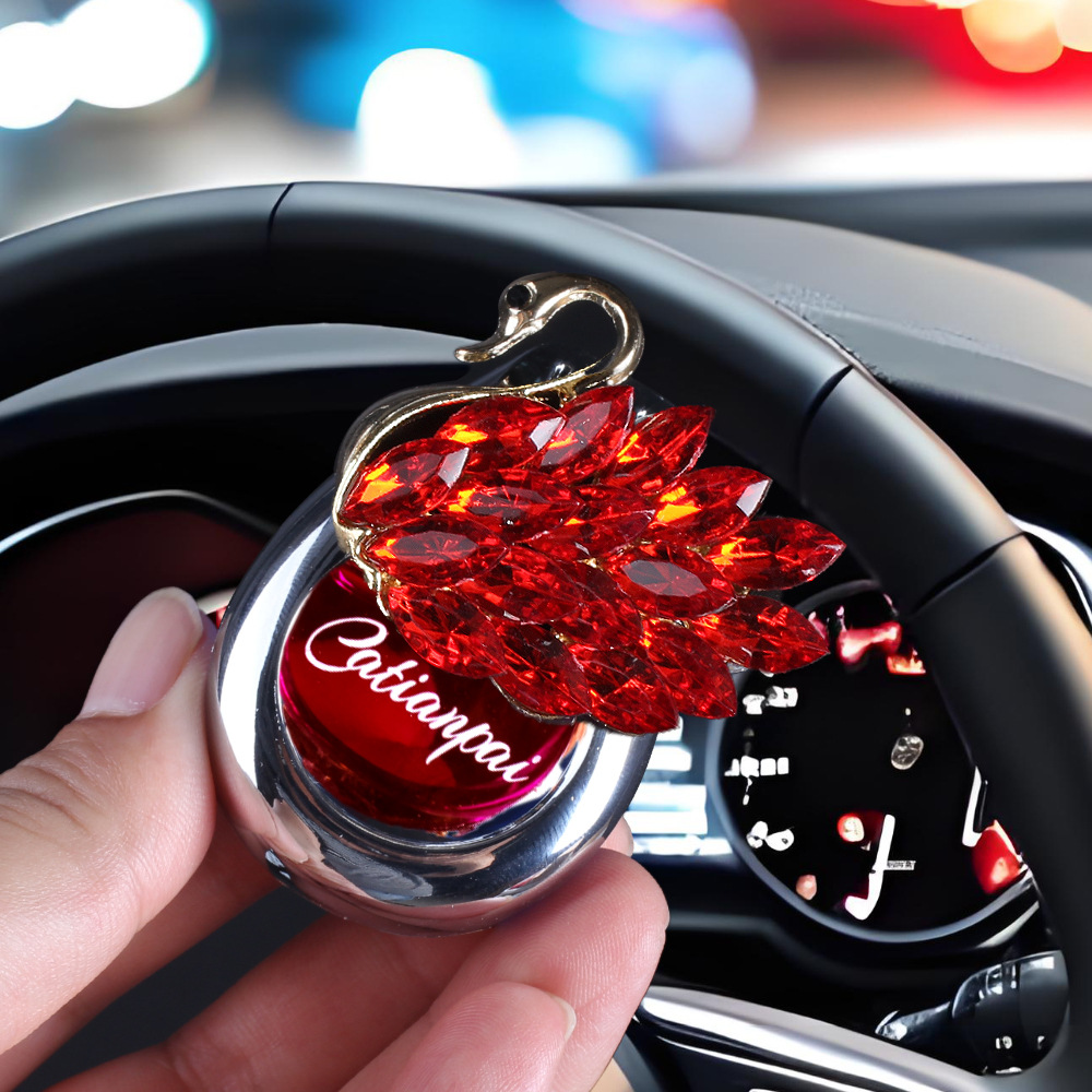 Perfume de automóvil salidas de aire de alta calidad de perfumes de automóviles para damas, perfumes de cignes, adornos de perfume de perfumes duraderos