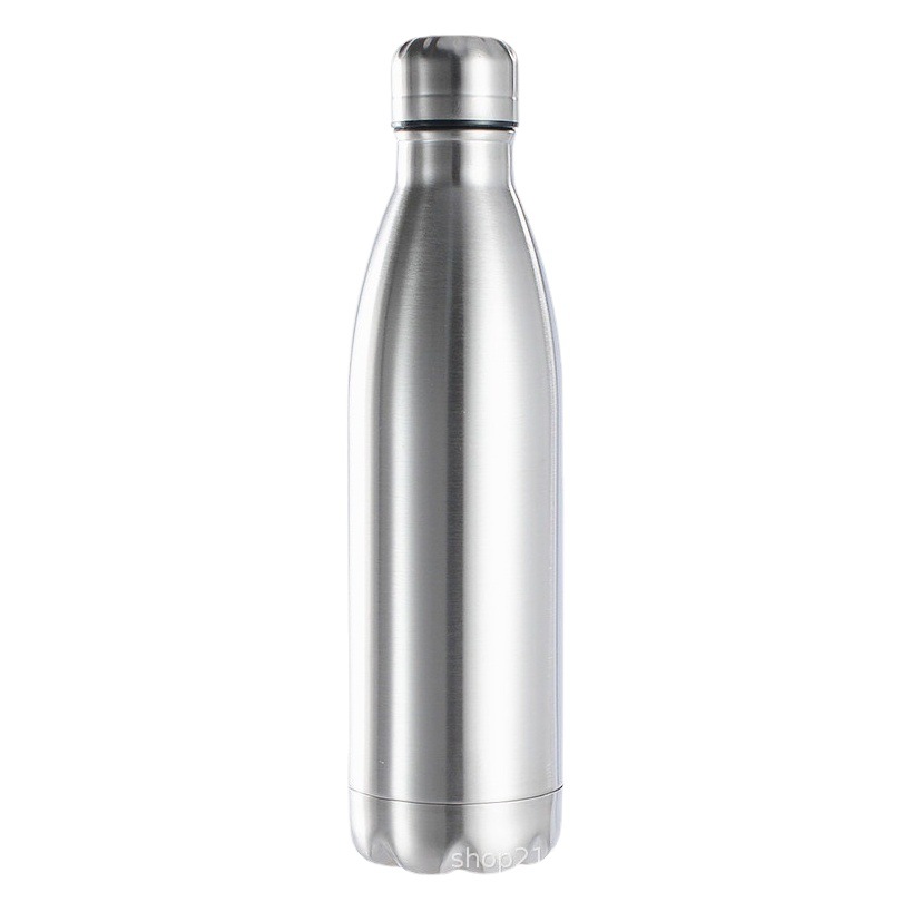 Cantimplora de Acero Inoxidable de Una Pared, Estilo Clásico de Botella de Refresco
