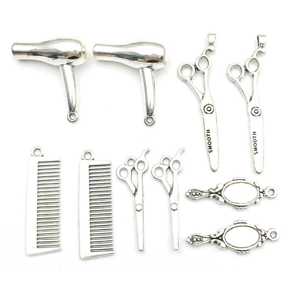 1 nueva aleación de plata antigua simulación de lavado, corte y soplado serie accesorios colgante DIY accesorios de joyería casera material