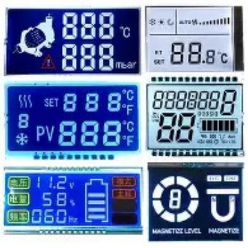 厂家lcd单色屏 带背光白底黑字液晶屏 断码屏 lcd段码屏