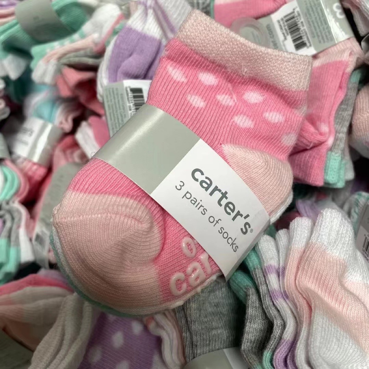 Carters Four Seasons Calcetines para bebés Calcetines de algodón Calcetines para pisos Calcetines para niños Calcetines de algodón de tubo medio para estudiantes masculinos y femeninos