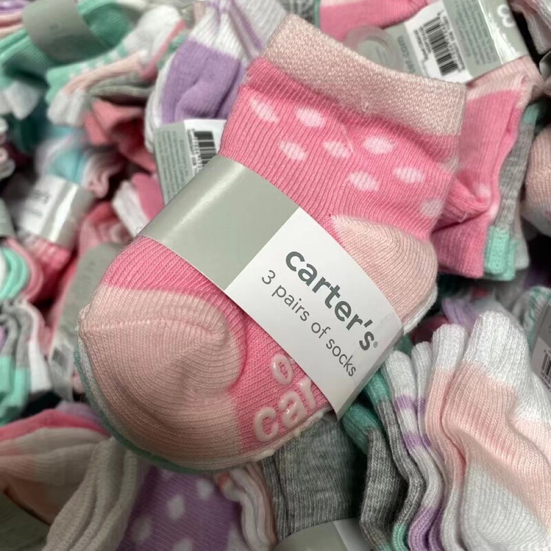 carters Four Seasons Baby Socks Cotton Socks Floor Socks Children's Socks Men and Women Students Mid-tube Cotton Socks