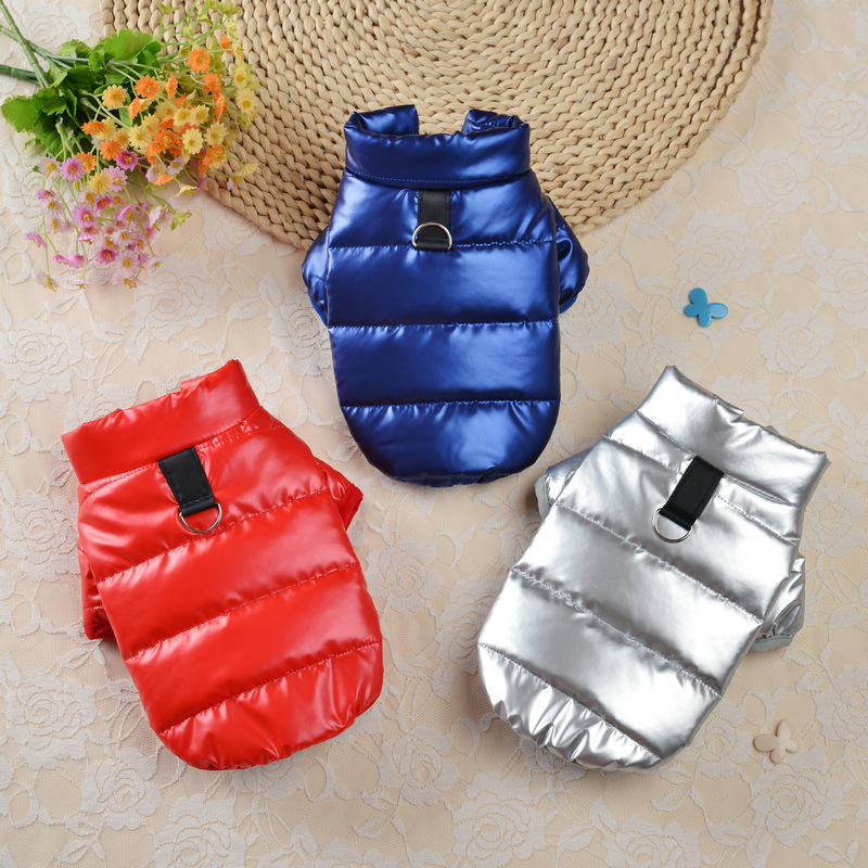 New cotton coats, winter clothes, dog clothes, smooth leather cotton clothes, warm pet clothes, no-wash cotton clothes, dog clothes