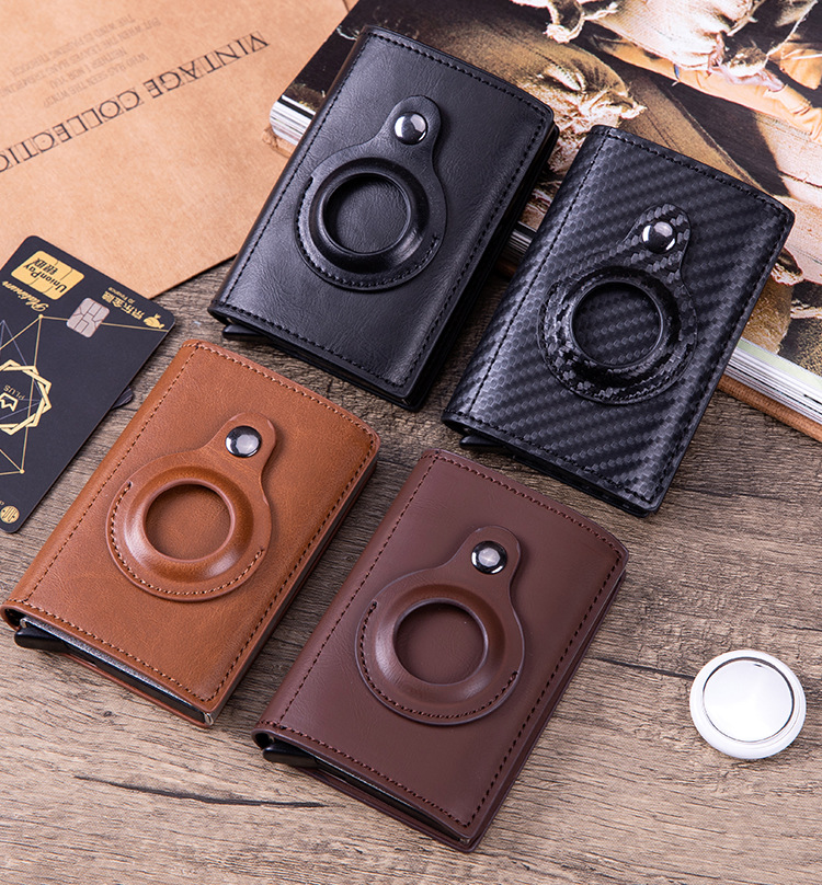 Men's Solid Color Pu Leather Open Card Holders display picture 3