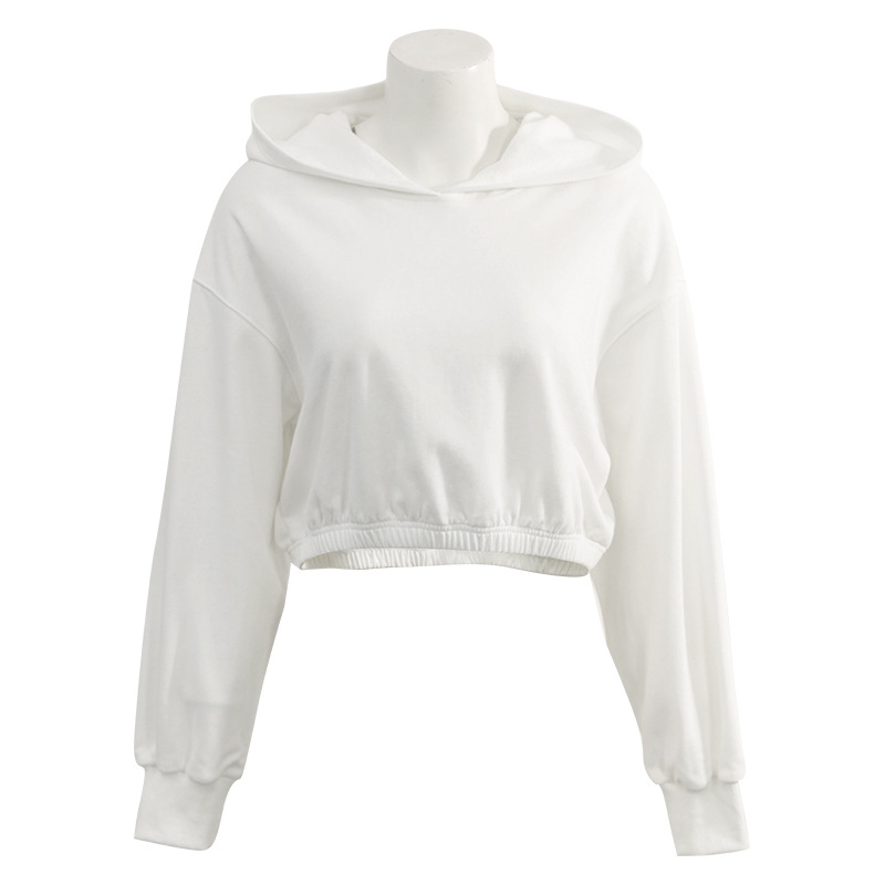 2024 otoño e invierno marca de moda americana algodón corto suéter de cuello redondo mujeres europeas y americanas tops de chicas calientes ombligo ropa deportiva de fitness