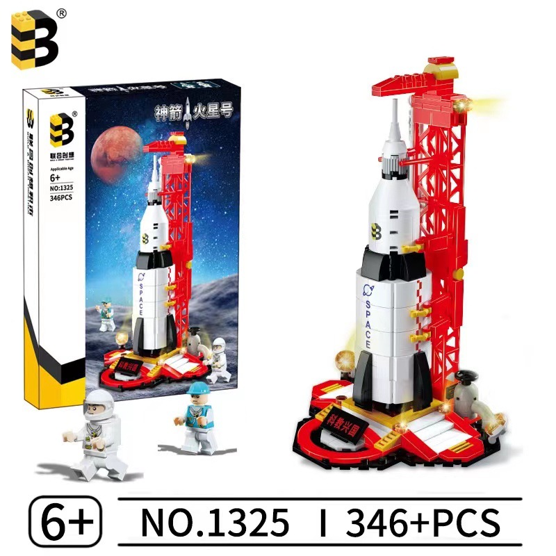 Lele hermanos Transbordador Espacial cohete bloques de construcción niños educativos montado modelo juguete regalo cumpleaños al por mayor