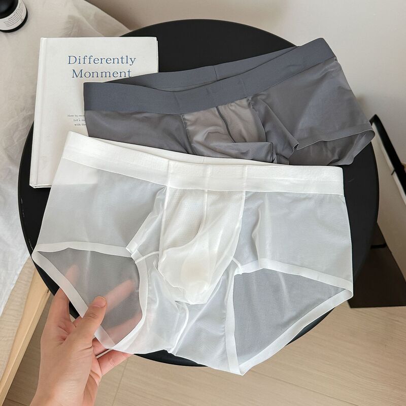 1003 # Ice Silk Thin and Breathable Independent Pouch Ultra-Thin Breathable Bottom Crotch Loose Sexy Men's Briefs
