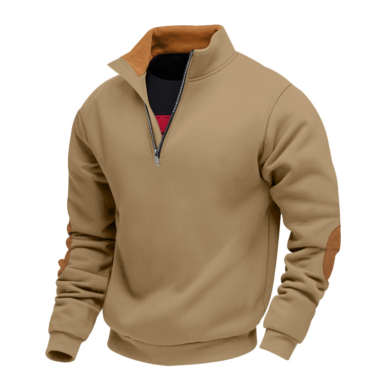 Transfronterizos Amazon TK Hot Sale Otoño Nuevo hombre casual chaqueta con cremallera de cuello Henry chaqueta de estilo americano hombre