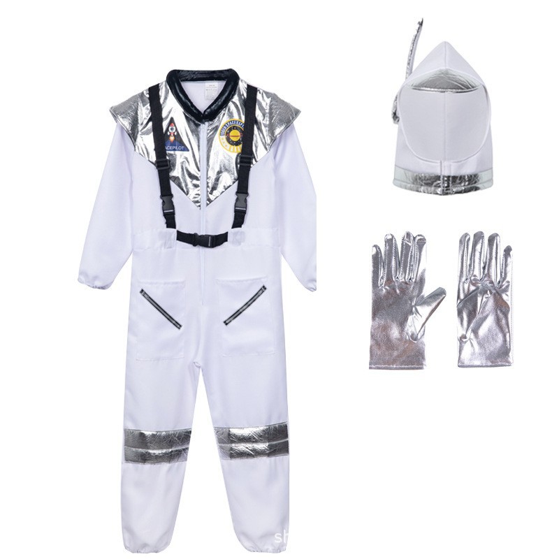 Los niños traje espacial de rendimiento etapa ropa cos vuelo mono adulto ASTRONAUTA image 14
